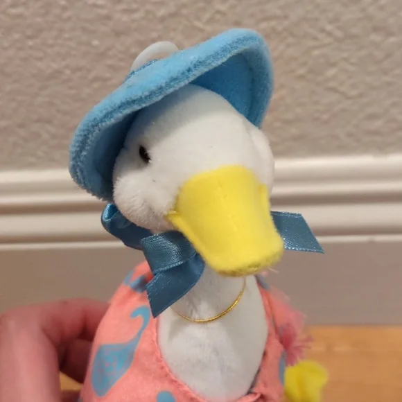 ✅NWT Mother Goose Nursery plush rainbow designs Peter rabbit vintage plush Duck - Picture 8 of 10